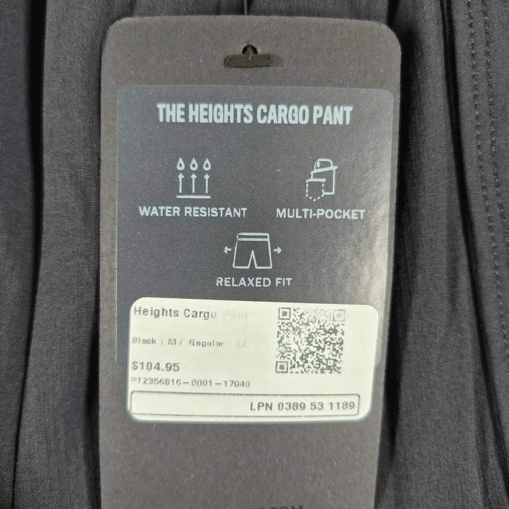 Fabletics The Heights Cargo Pant Women's Medium Black Drawstring Relaxed‎ NWT - Picture 8 of 10